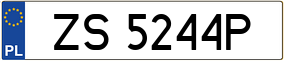 Truck License Plate